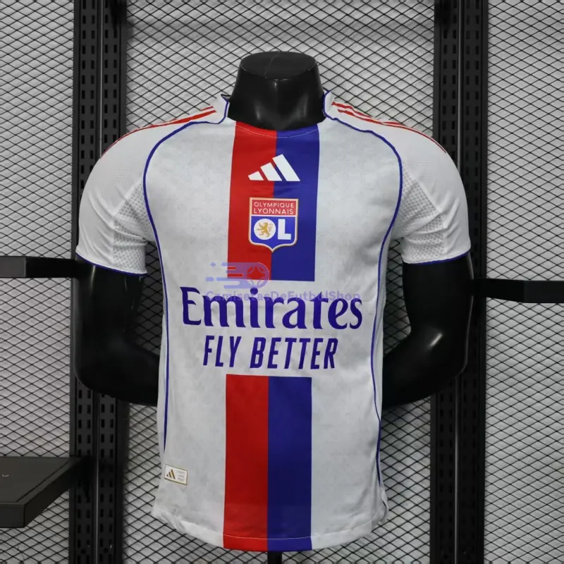 Camiseta Olympique De Lyon 2025/2026 1ª Equipación Blanco (EDICIÓN JUGADOR)