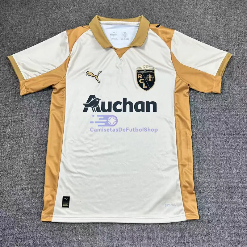 Camiseta RC Lens 2025/2026 3ª Equipación Blanco/Marrón