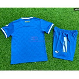 Camiseta Real Madrid 2025/2026 3ª Equipación Azul Niño Kit (EDICIÓN JUGADOR)