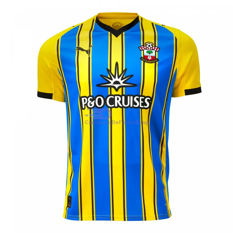 Camiseta Southampton 2025/2026 2ª Equipación Amarillo/Azul