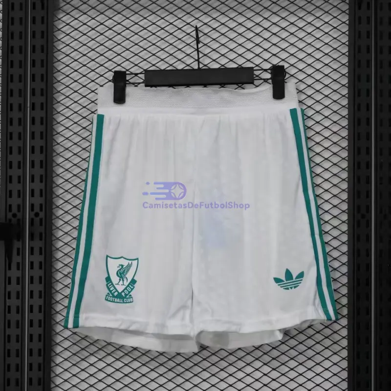 Pantalón Corto Liverpool 2025/2026 3ª Equipación Blanco (EDICIÓN JUGADOR)