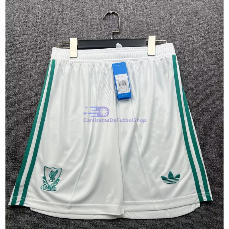 Pantalón Corto Liverpool 2025/2026 3ª Equipación Blanco	