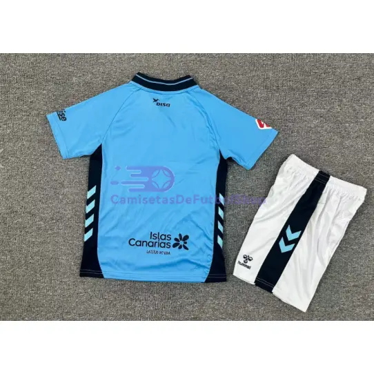 Camiseta Las Palmas 2025/2026 2ª Equipación Azul Niño Kit con Parche La Liga
