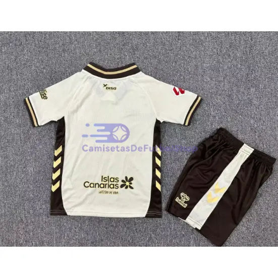 Camiseta Las Palmas 2025/2026 3ª Equipación Beige Niño Kit con Parche La Liga