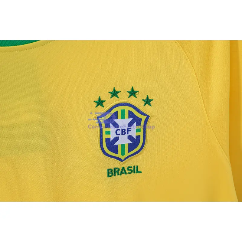 Camiseta Brasil 2000 1ª Equipación Retro Amarillo
