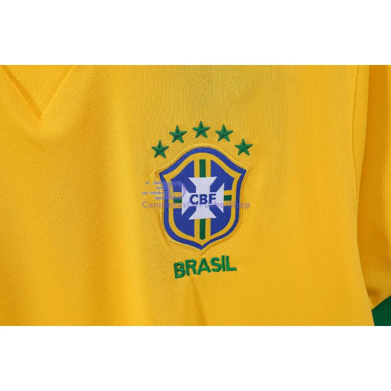 Camiseta Brasil 2013 1ª Equipación Retro Amarillo
