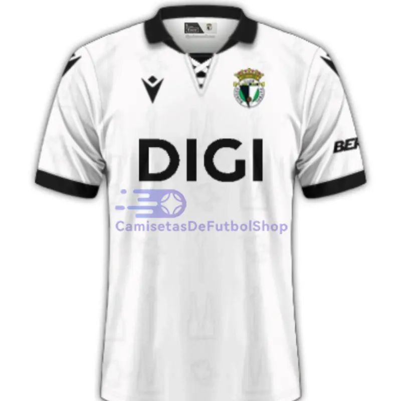 Camiseta Burgos CF 2025/2026 1ª Equipación Blanco/Negro