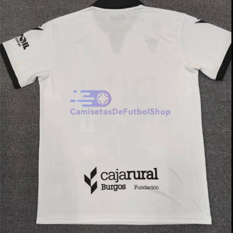 Camiseta Burgos CF 2025/2026 1ª Equipación Blanco/Negro