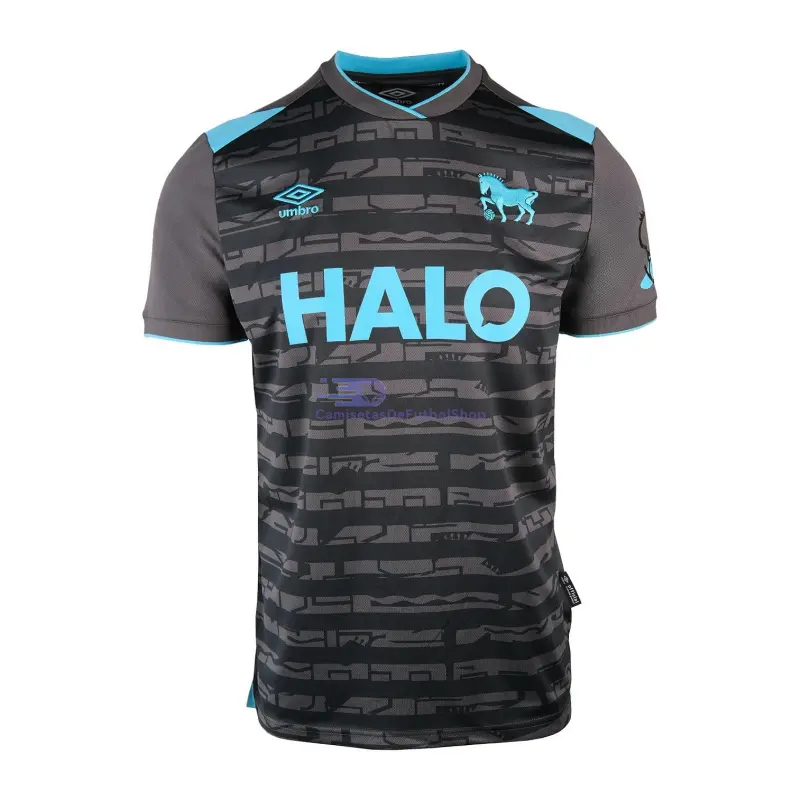 Camiseta Ipswich Town 2025/2026 3ª Equipación Gris/Azul Claro