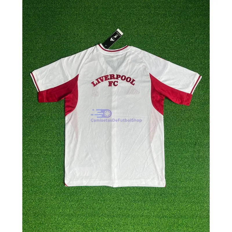 Camiseta Liverpool 2025/26 Baseball Shirt Blanco