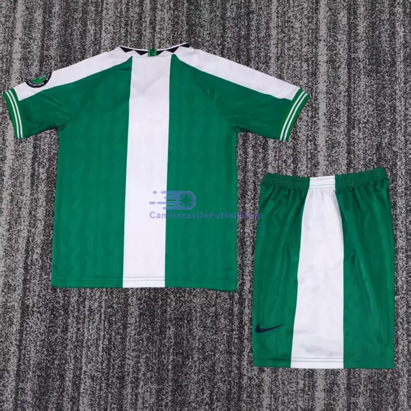 Camiseta Nigeria 1996 1ª Equipación Retro Verde/Blanco Niño Kit