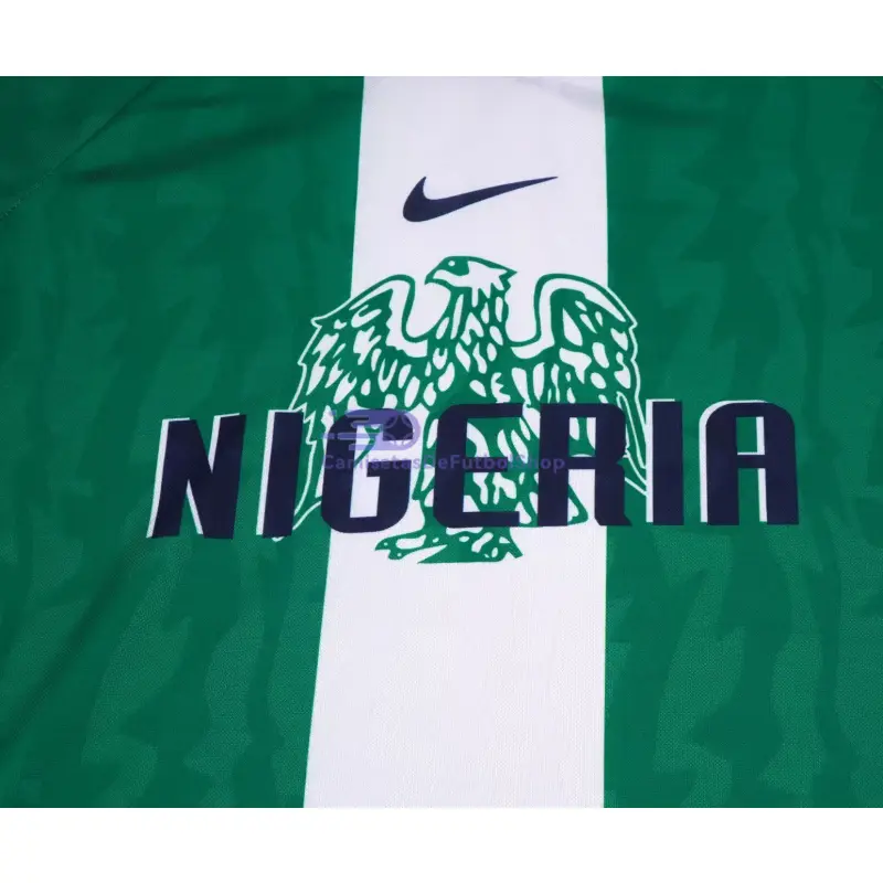 Camiseta Nigeria 1996 1ª Equipación Retro Verde/Blanco Niño Kit