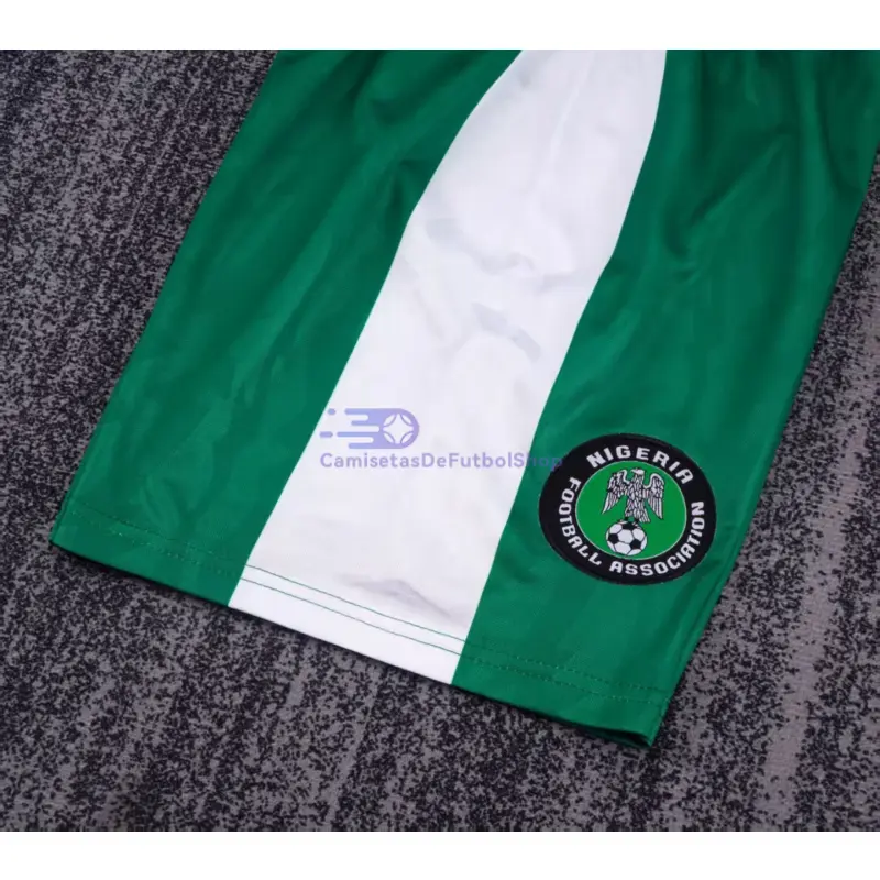 Camiseta Nigeria 1996 1ª Equipación Retro Verde/Blanco Niño Kit