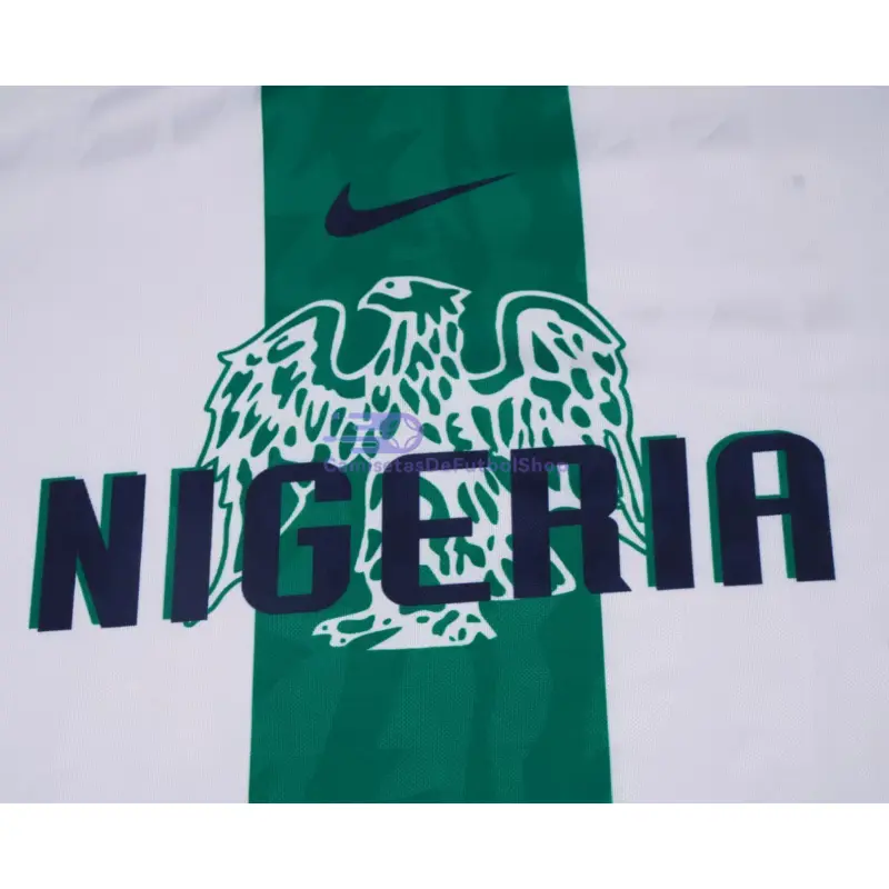 Camiseta Nigeria 1996 2ª Equipación Retro Blanco/Verde Niño Kit