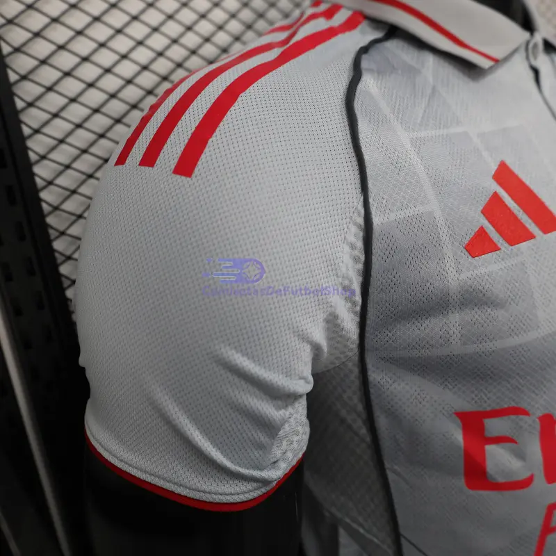 Camiseta Olympique De Lyon 2025/2026 3ª Equipación Gris (EDICIÓN JUGADOR)