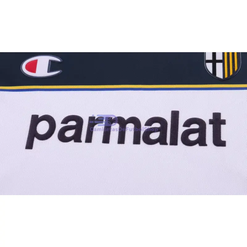 Camiseta Parma Calcio 2002/03 1ª Equipación Retro Blanco Niño Kit