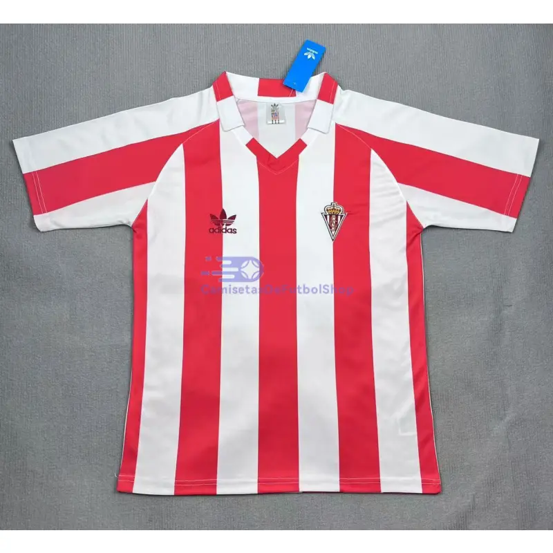 Camiseta Sporting de Gijón 1986/88 1ª Equipación Retro Blanco/Rojo