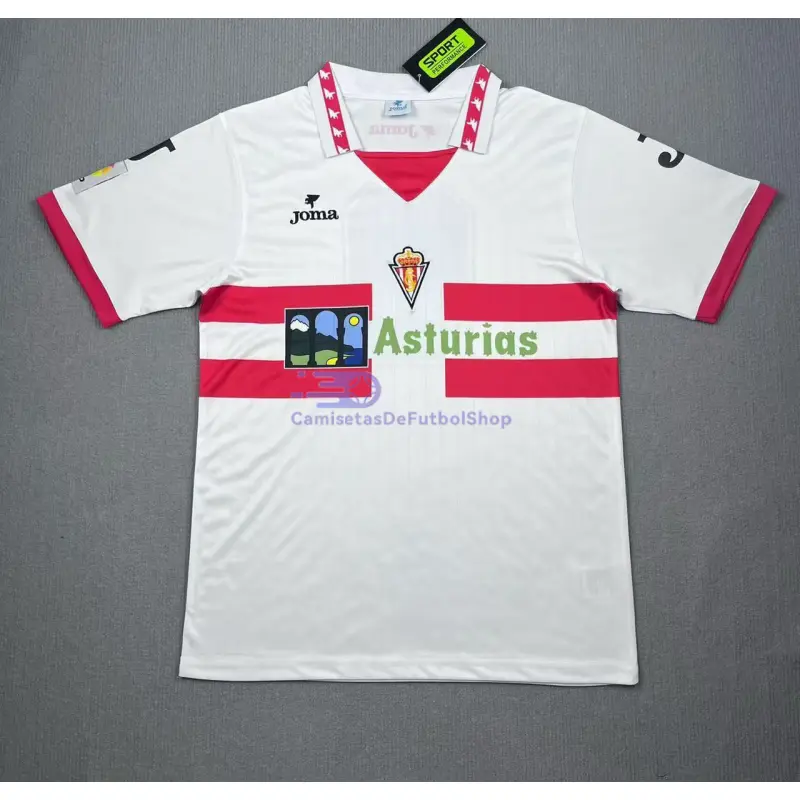 Camiseta Sporting de Gijón 1996/97 2ª Equipación Retro Blanco