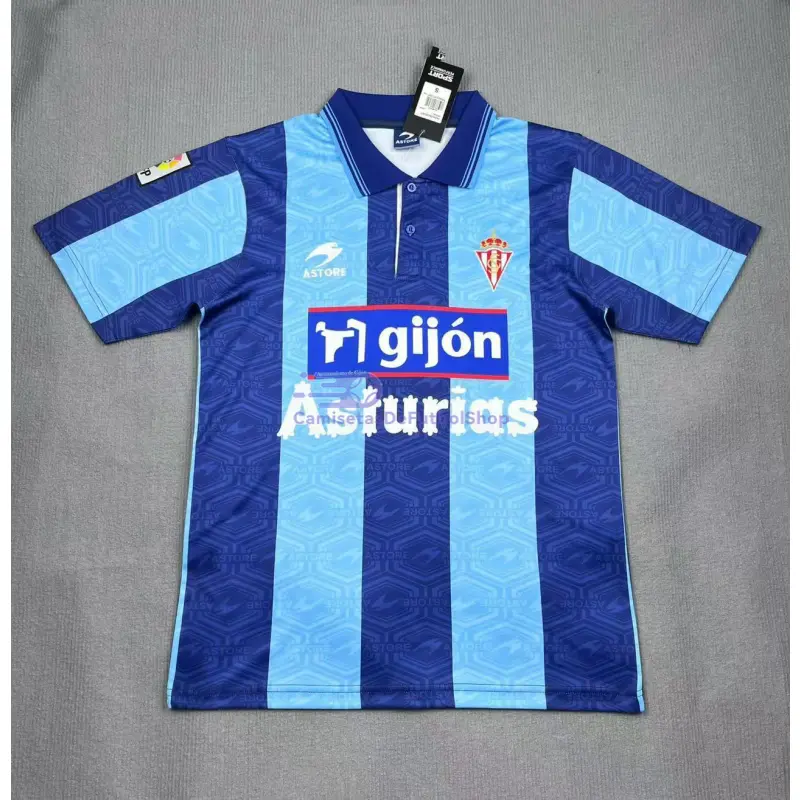 Camiseta Sporting de Gijón 2002/03 3ª Equipación Retro Azul