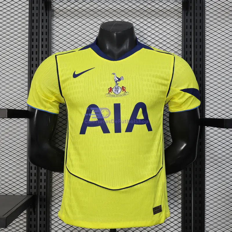 Camiseta Tottenham Hotspur 2025/2026 3ª Equipación Amarillo (EDICIÓN JUGADOR)