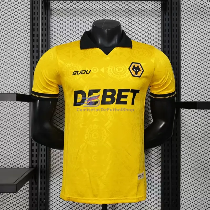 Camiseta Wolverhampton Wanderers 2025/2026 1ª Equipación Amarillo (EDICIÓN JUGADOR)