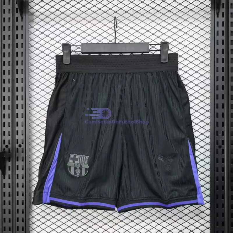 Pantalón Corto Barcelona x Kobe Bryant Pre-Match 2025/2026 Negro/Morado (EDICIÓN JUGADOR)