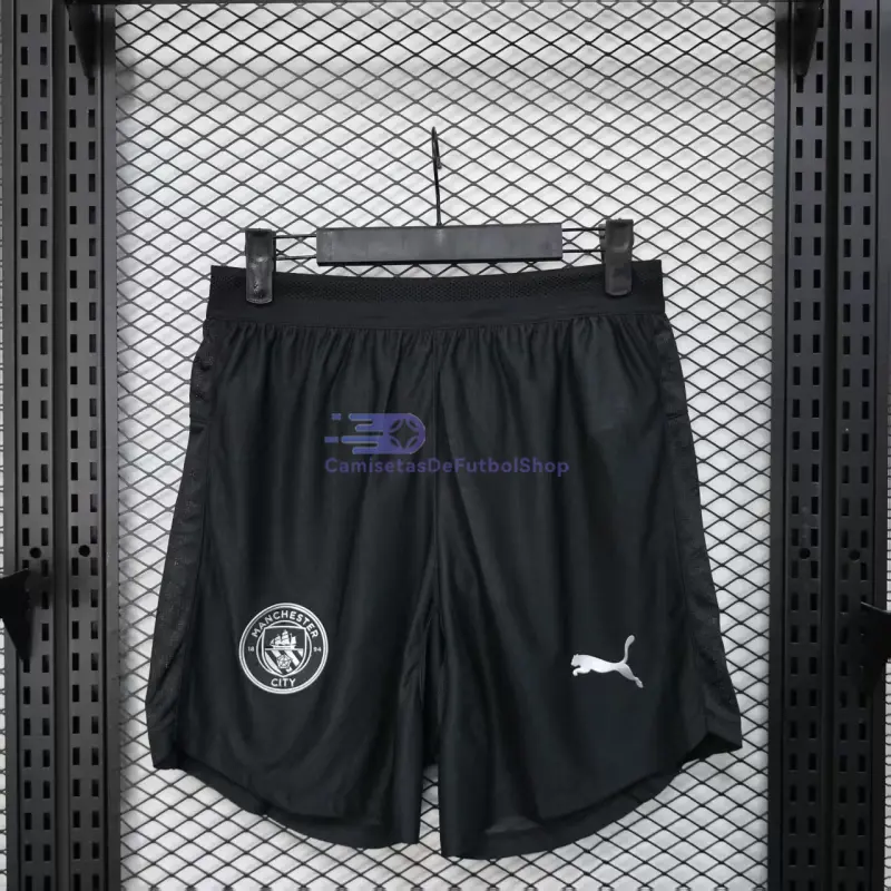 Pantalón Corto Manchester City 2025/2026 2ª Equipación Negro (EDICIÓN JUGADOR)