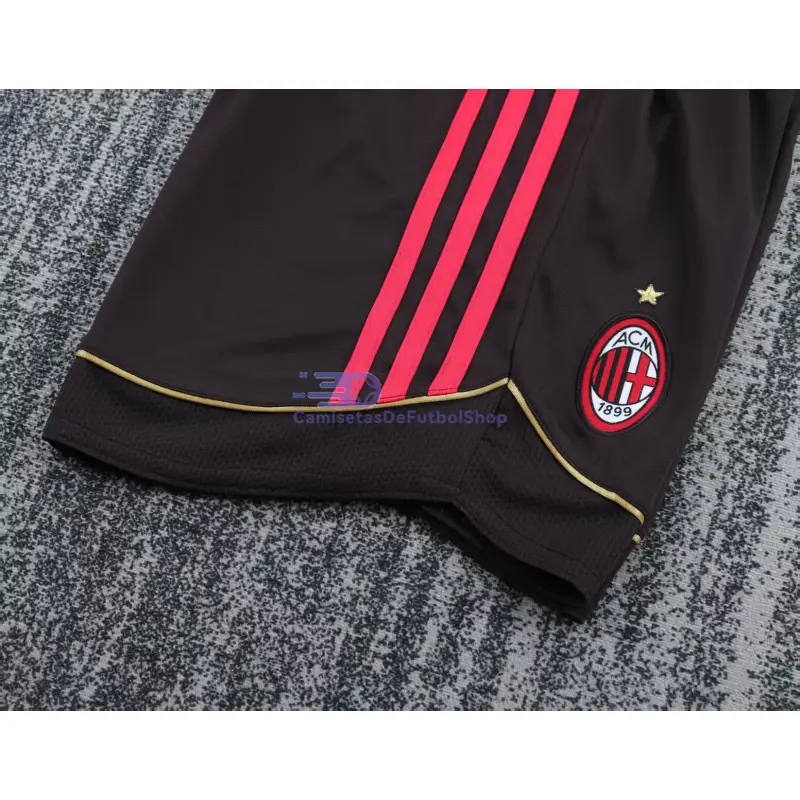 Camiseta AC Milan  2006/07 1ª Equipación Retro ML Rojo/Negro Niño Kit