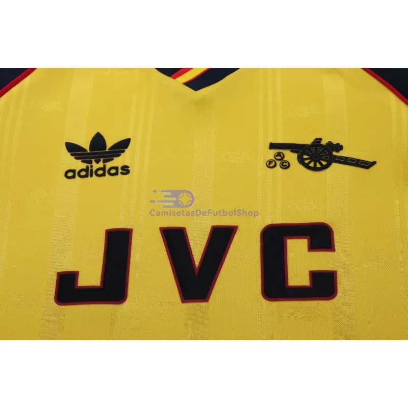 Camiseta Arsenal 1988/90 2ª Equipación Retro Amarillo/Negro Niño Kit