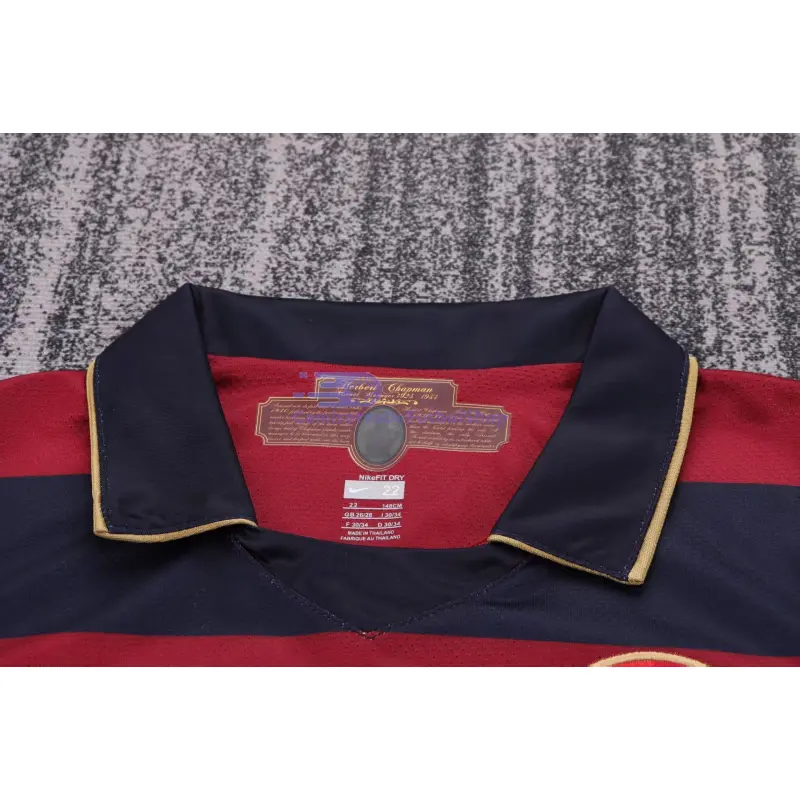 Camiseta Arsenal 2007/08 3ª Equipación Retro Rojo Oscuro/Negro Niño Kit