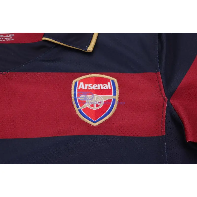 Camiseta Arsenal 2007/08 3ª Equipación Retro Rojo Oscuro/Negro Niño Kit