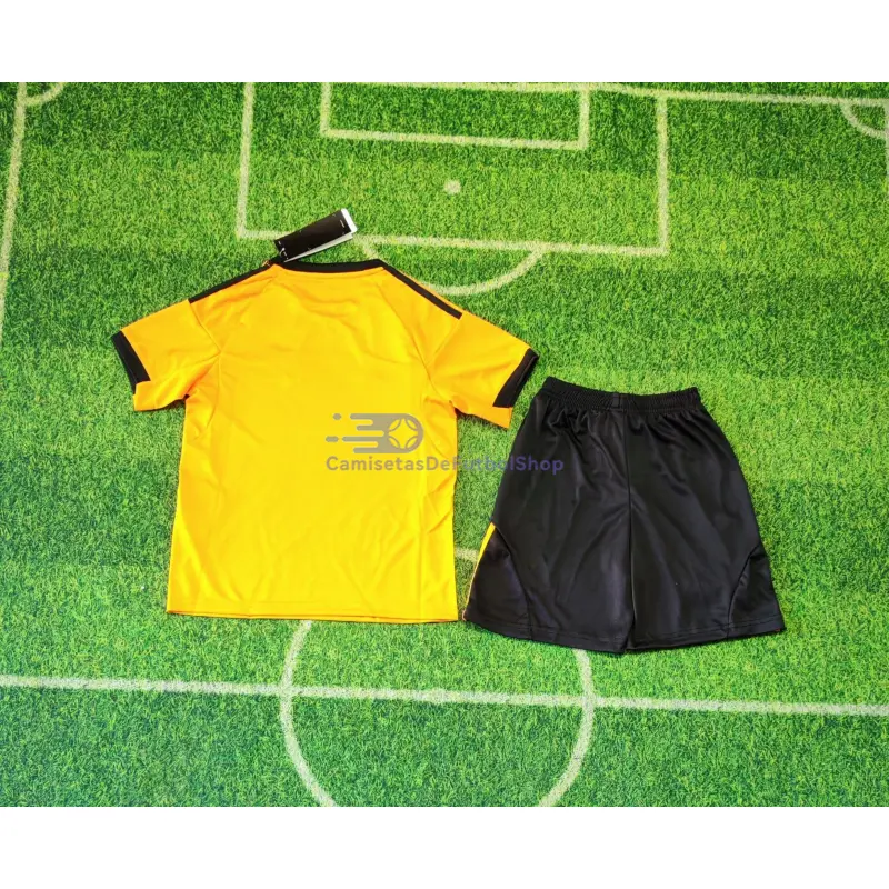 Camiseta AS Roma 2025/2026 2ª Equipación Naranja Niño Kit