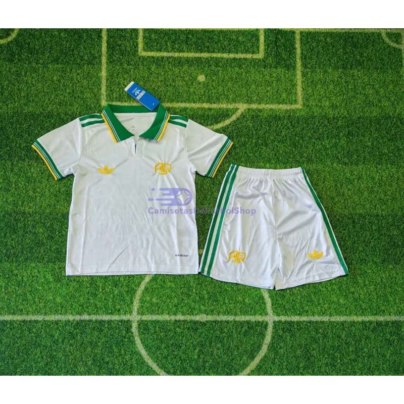 Camiseta AS Roma 2025/2026 3ª Equipación Blanco Niño Kit