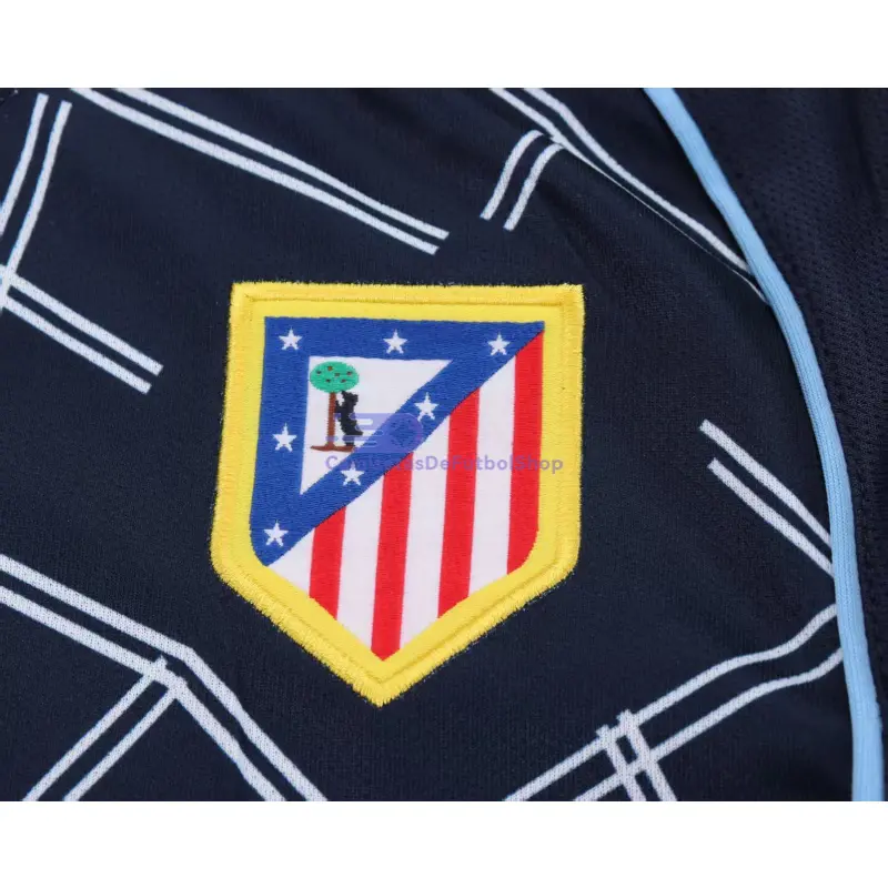 Camiseta Atlético de Madrid 2004/05 2ª Equipación Retro ML Azul Marino Niño Kit