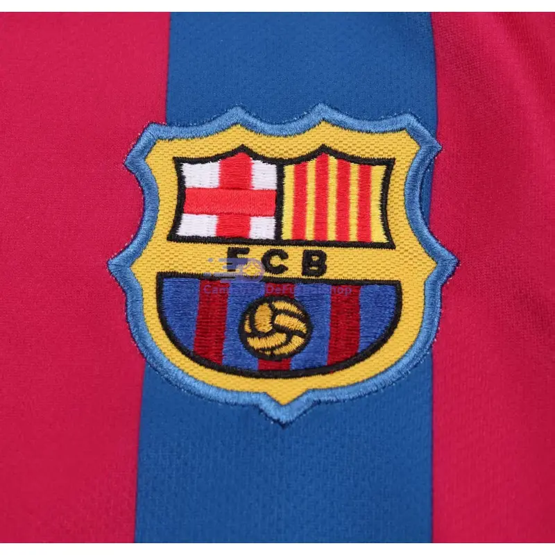 Camiseta Barcelona 2005/06 1ª Equipación Retro ML Rojo/Azul Niño Kit