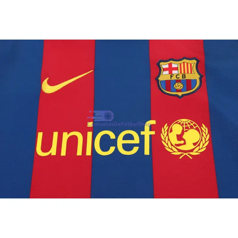 Camiseta Barcelona 2010/11 1ª Equipación Retro ML Rojo/Azul Niño Kit