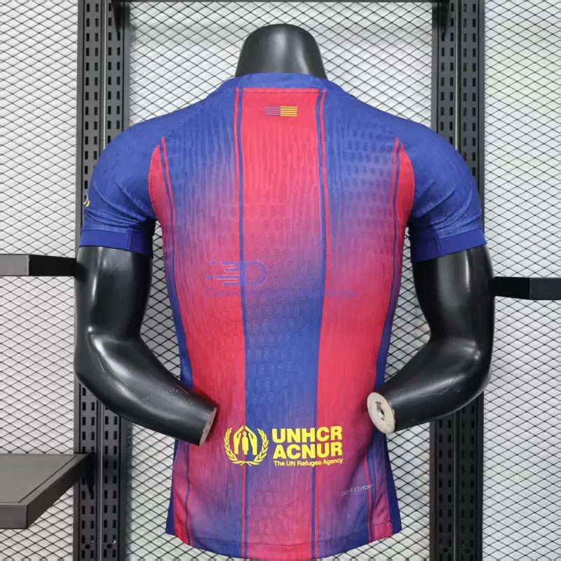 Camiseta Barcelona x Ed Sheeran 2025/2026 1ª Equipación Azul/Rojo (EDICIÓN JUGADOR)