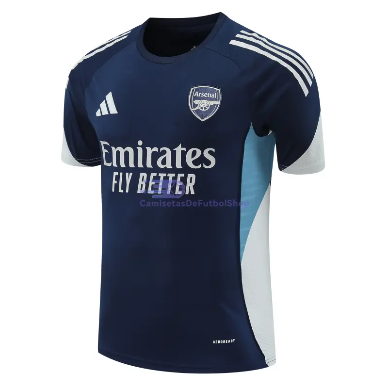 Camiseta de Entrenamiento Arsenal 2025/2026 Azul/Gris