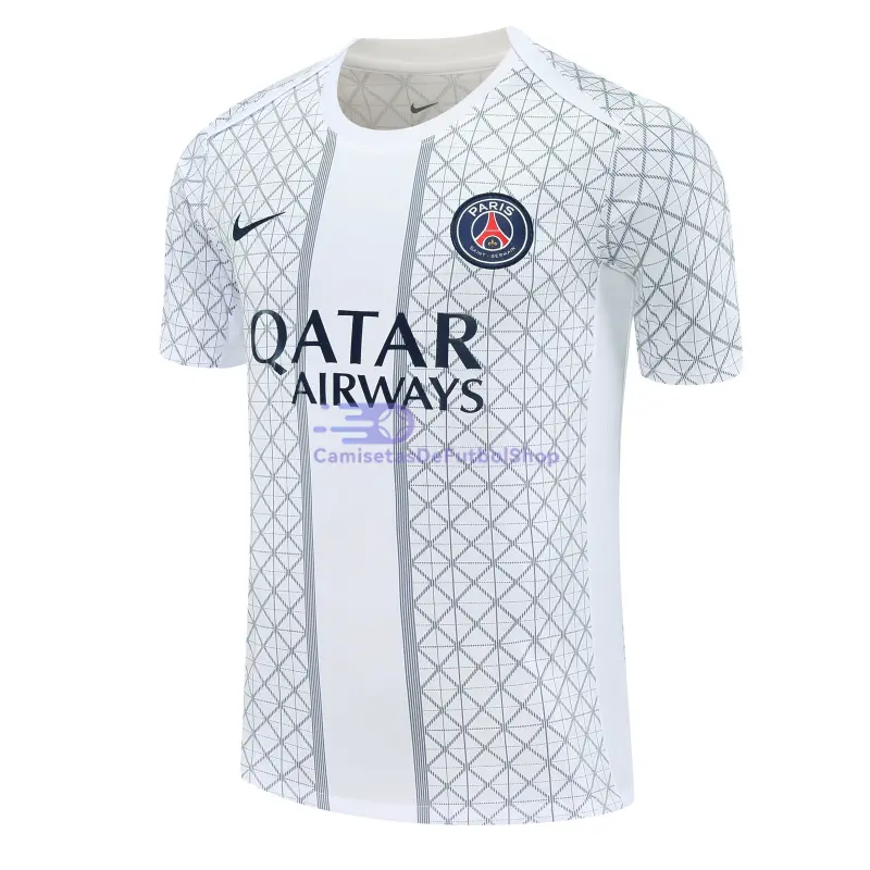 Camiseta de Entrenamiento PSG 2025/2026 Blanco/Azul