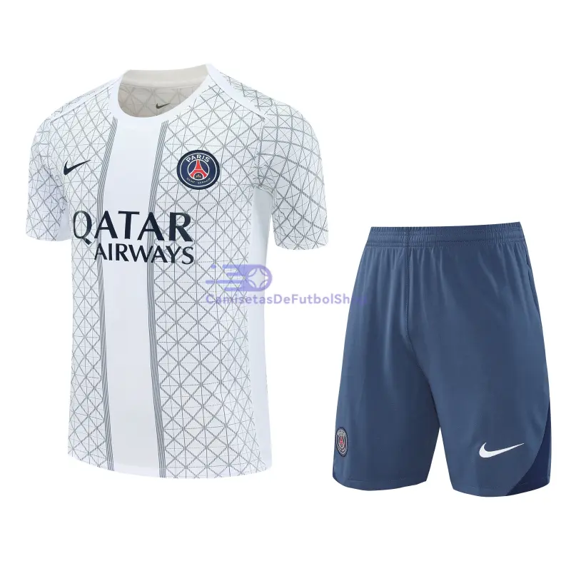 Camiseta de Entrenamiento PSG 2025/2026 Blanco/Azul