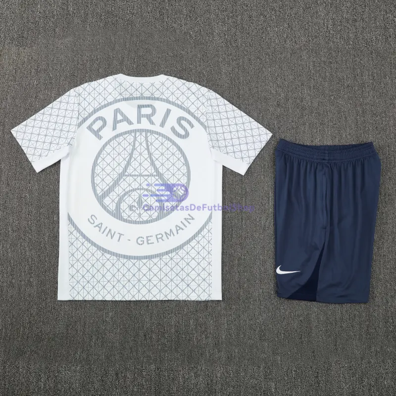 Camiseta de Entrenamiento PSG 2025/2026 Blanco/Azul