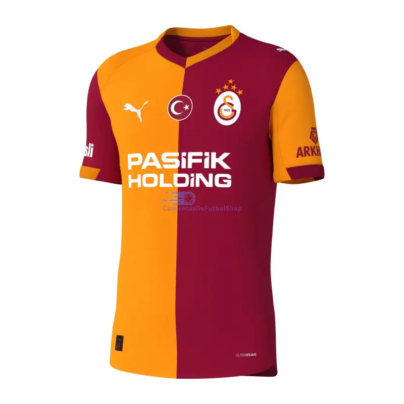 Camiseta Galatasaray 2025/2026 1ª Equipación Rojo/Naranja