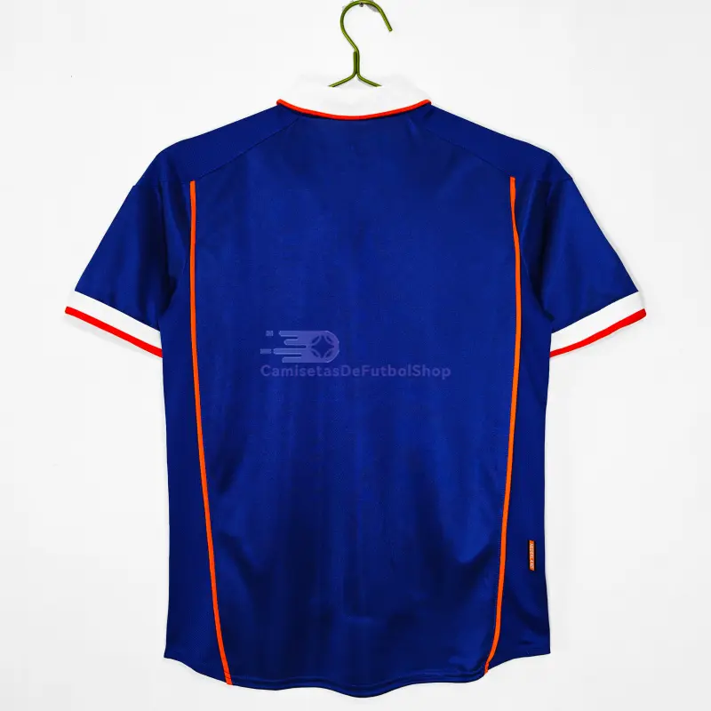 Camiseta Holanda 1998 2ª Equipación Retro Azul