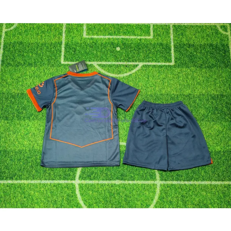 Camiseta Inter de Milan 2025/2026 3ª Equipación Gris/Naranja Niño Kit