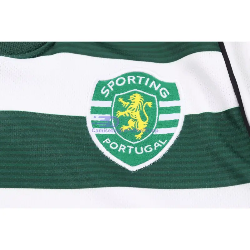 Camiseta Lisboa 2001/03 1ª Equipación Retro ML Blanco/Verde Niño Kit