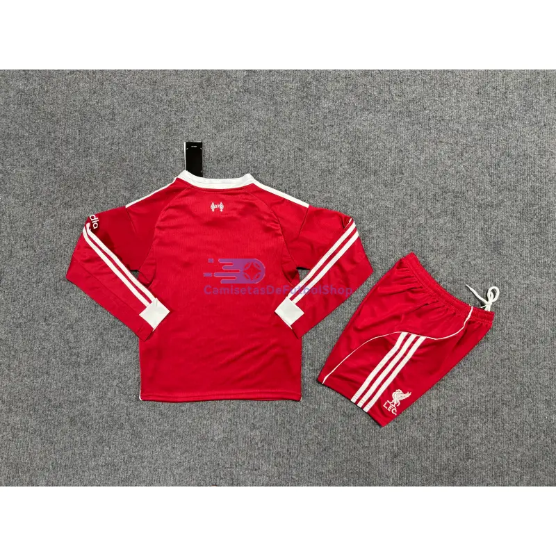 Camiseta Liverpool 2025/2026 1ª Equipación ML Rojo Niño Kit