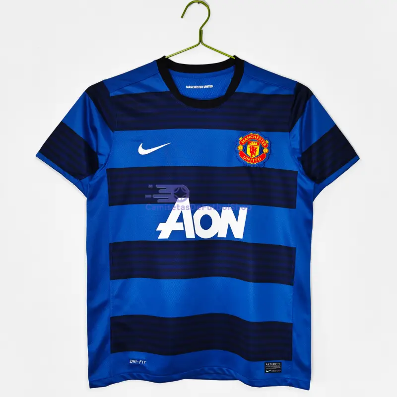 Camiseta Manchester United 2011/12 2ª Equipación Retro Azul
