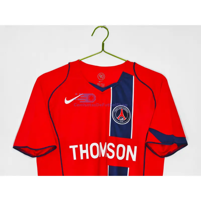 Camiseta PSG 2004/05 2ª Equipación Retro Rojo