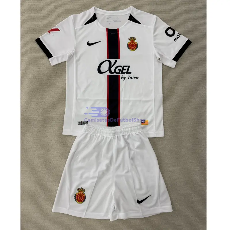 Camiseta RCD Mallorca 2025/2026 2ª Equipación Blanco con Parche La Liga