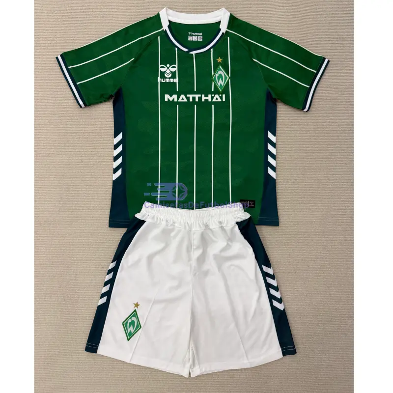 Camiseta Werder Bremen 2025/2026 1ª Equipación Verde/Blanco